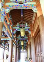 Colorful painted pillar